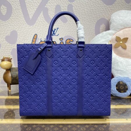 Top Quality LV Sac Plat 24H Blue