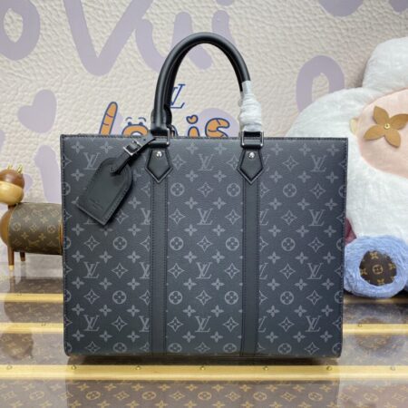 Top Quality LV Sac Plat Black Large