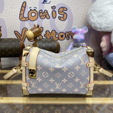 Top Quality LV Side Trunk Canvas Beige