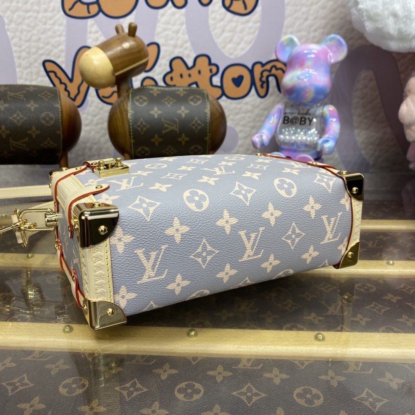 Top Quality LV Side Trunk Canvas Beige