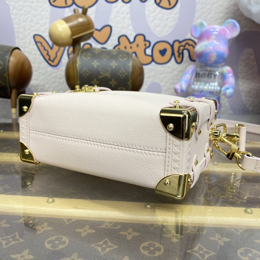 Top Quality LV Side Trunk Pure Beige