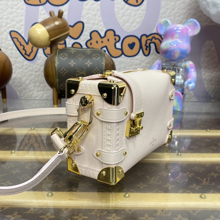 Top Quality LV Side Trunk Pure Beige