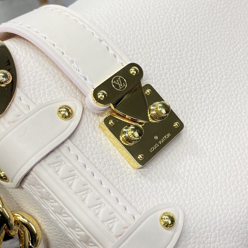 Top Quality LV Side Trunk Pure Beige