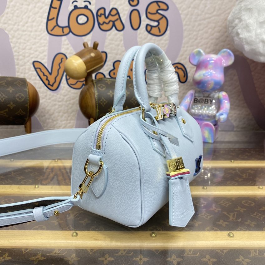 Top Quality LV Speedy 18 Sky Blue