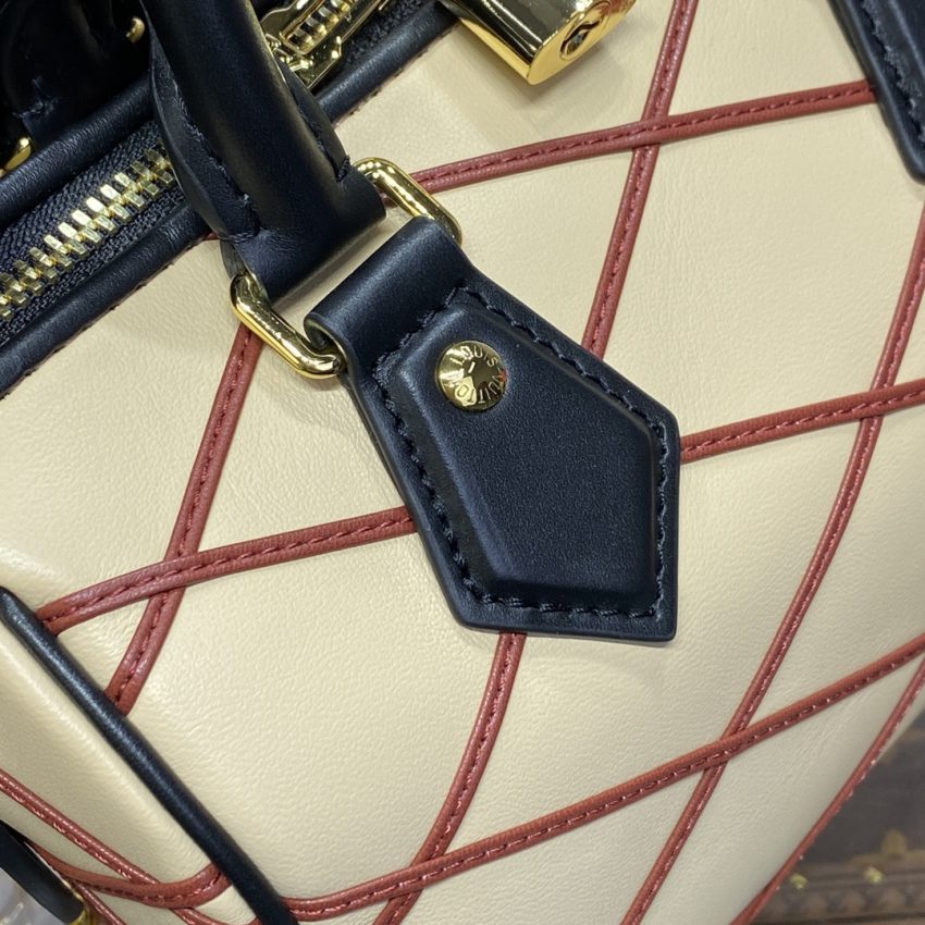 Top Quality LV Speedy Bandouliere 20 Beige