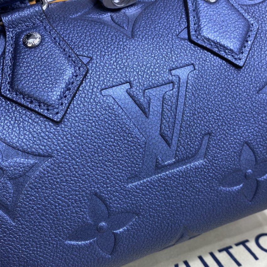 Top Quality LV Speedy Bandouliere 20 Dark Blue