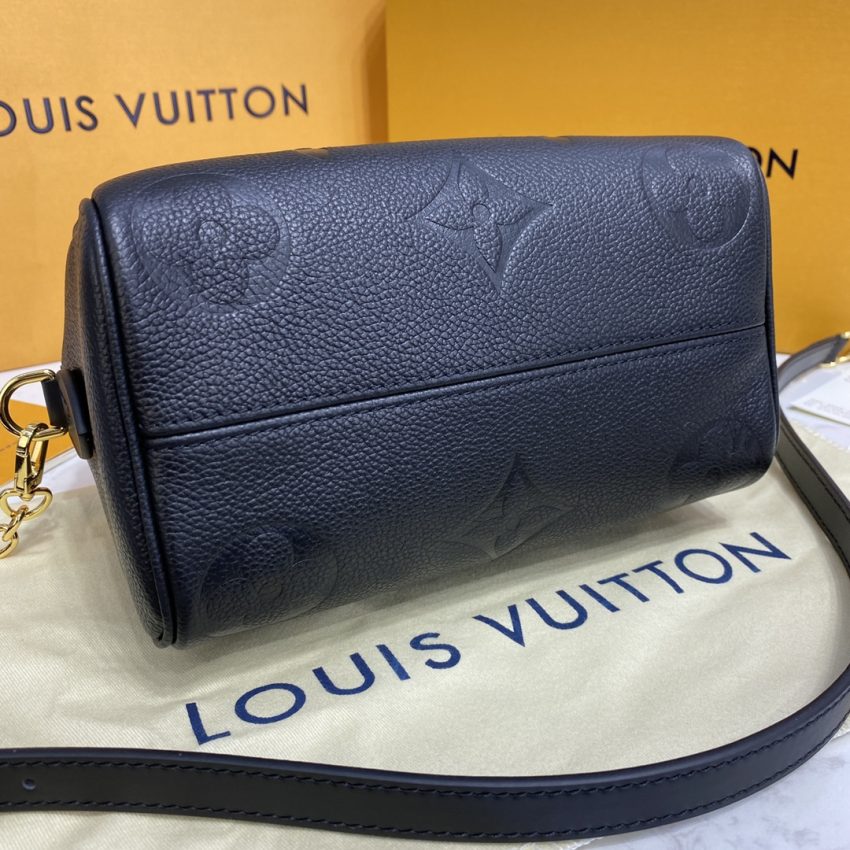 Top Quality LV Speedy Bandouliere 20 Full Black