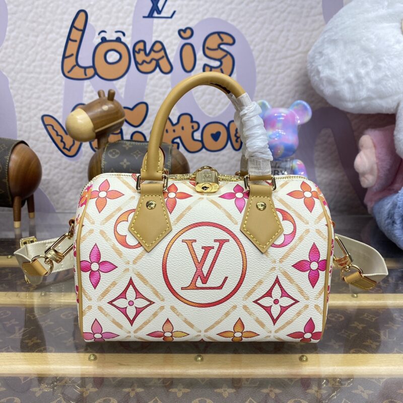 Top Quality LV Speedy Bandouliere 20 Orange