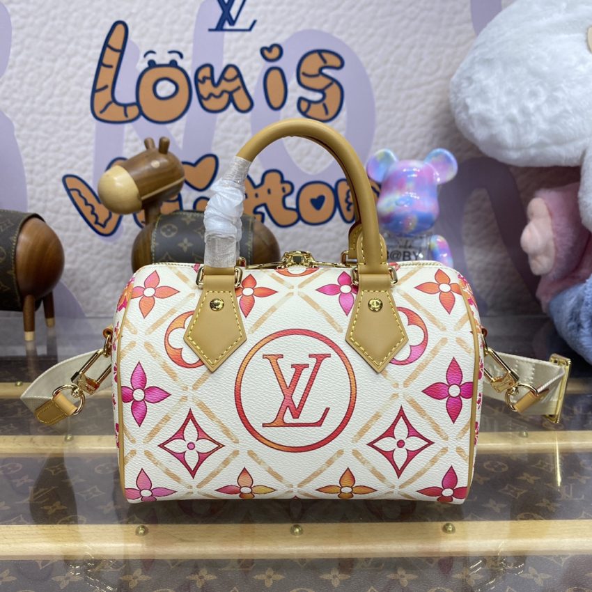 Top Quality LV Speedy Bandouliere 20 Orange