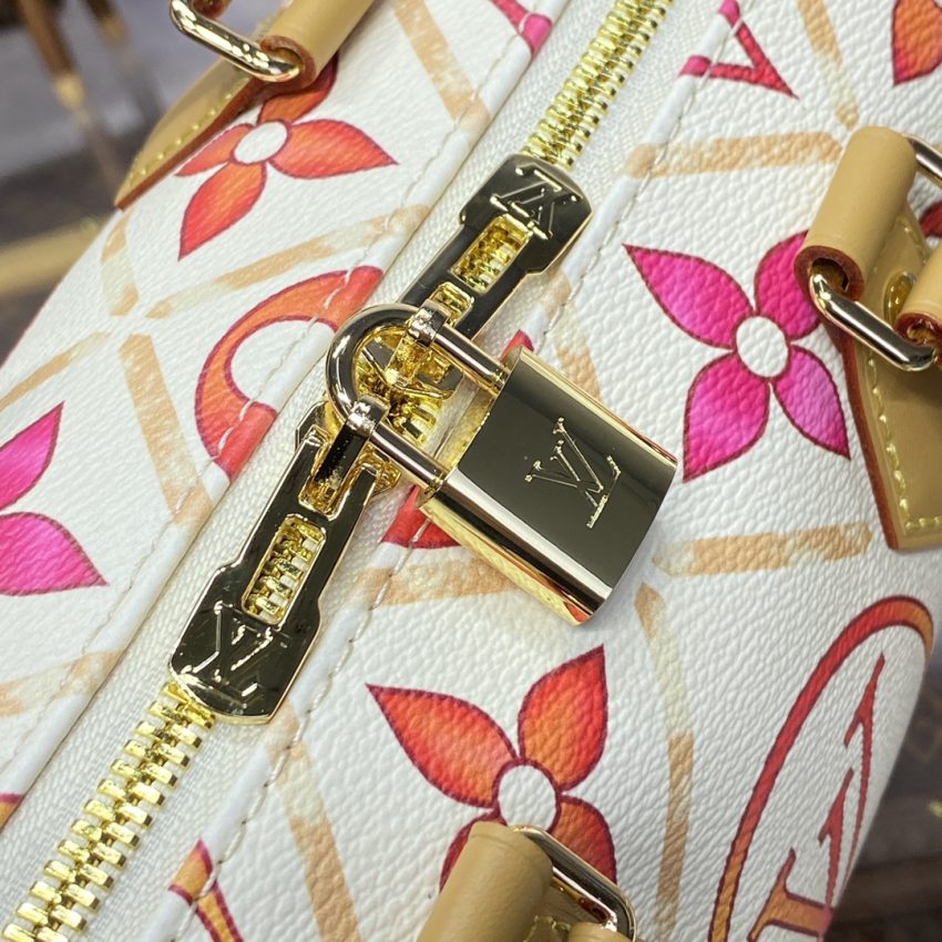 Top Quality LV Speedy Bandouliere 20 Orange