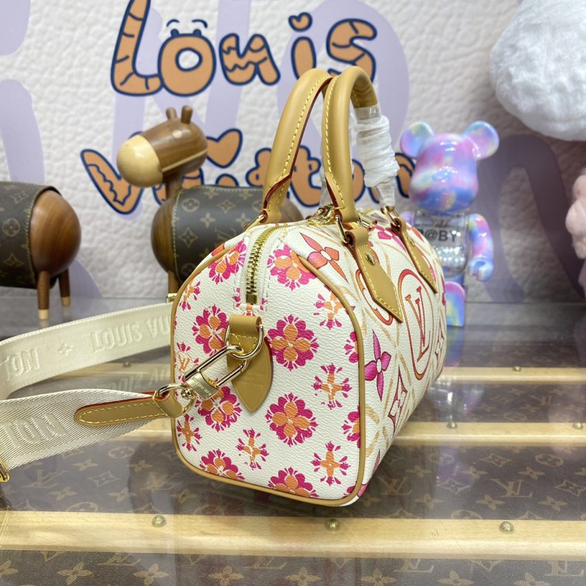 Top Quality LV Speedy Bandouliere 20 Orange