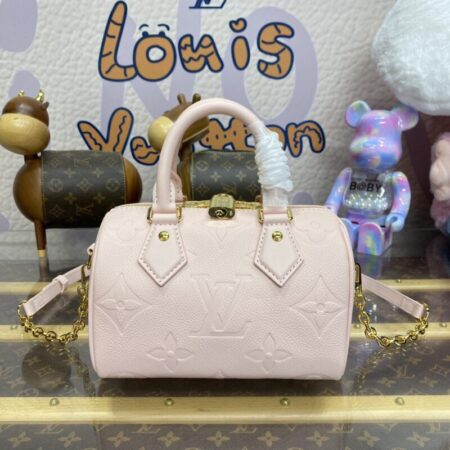 Top Quality LV Speedy Bandouliere 20 Pink
