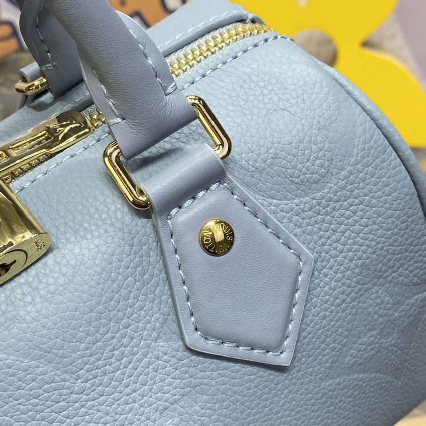 Top Quality LV Speedy Bandouliere 20 Sky Blue