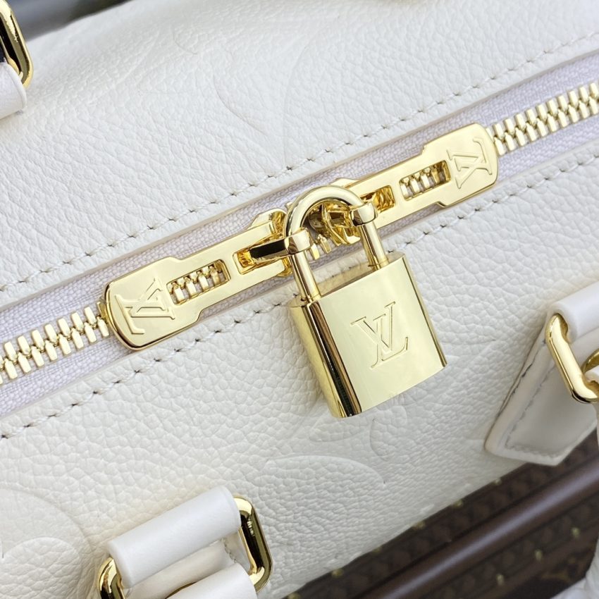 Top Quality LV Speedy Bandouliere 20 White - View 4