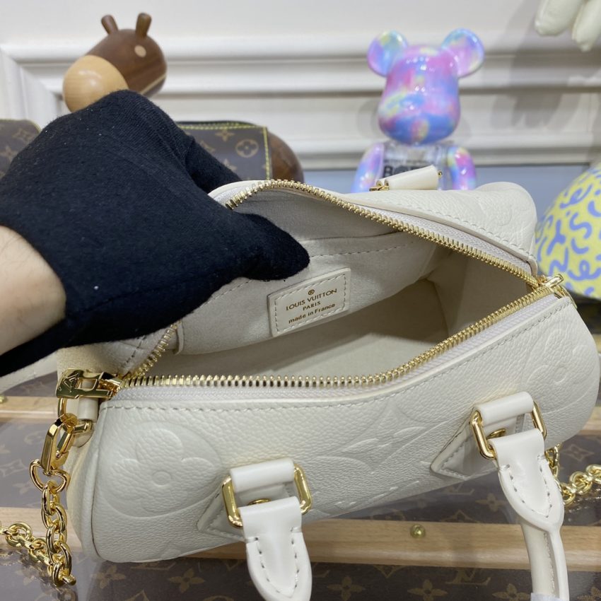 Top Quality LV Speedy Bandouliere 20 White - View 5