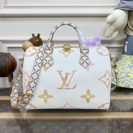 Top Quality LV Speedy Bandouliere 25 Apricot