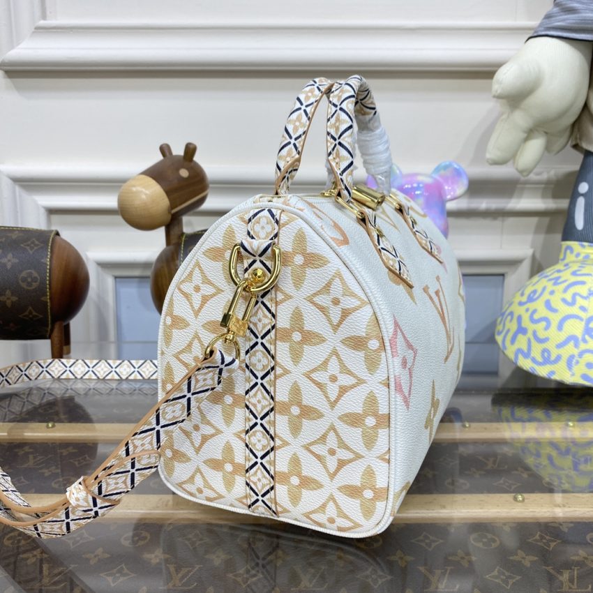 Top Quality LV Speedy Bandouliere 25 Apricot