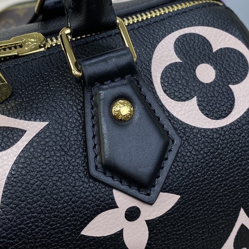 Top Quality LV Speedy Bandouliere 25 Black – Pink