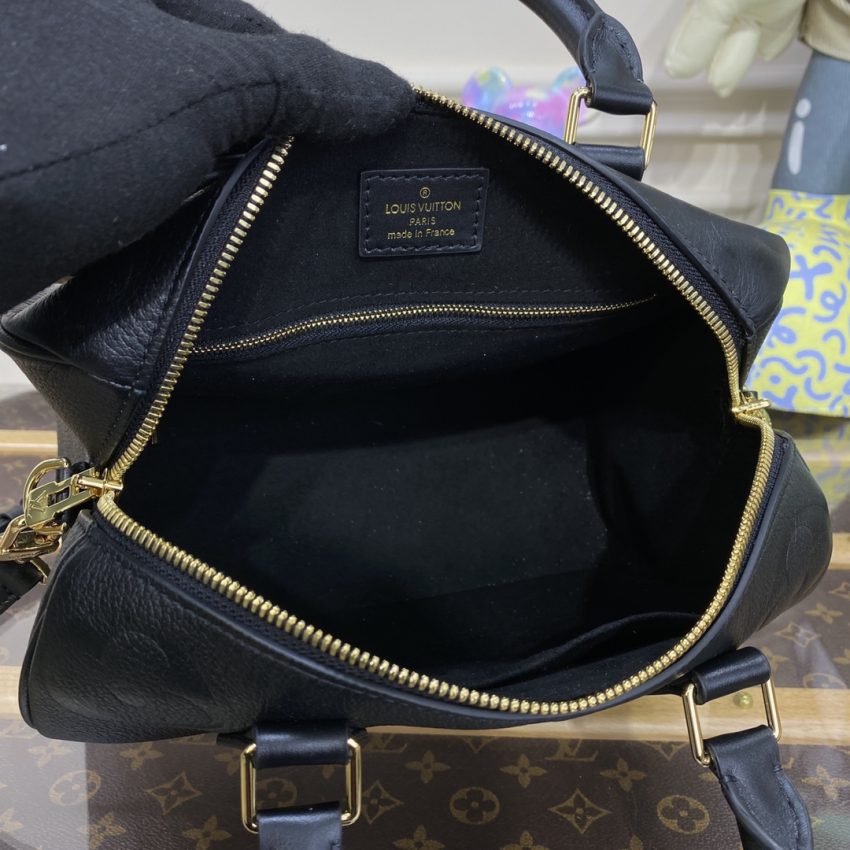 Top Quality LV Speedy Bandouliere 25 Black