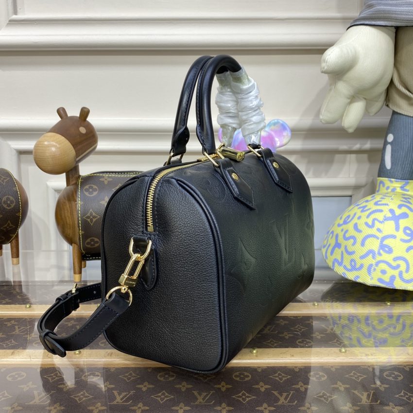 Top Quality LV Speedy Bandouliere 25 Black
