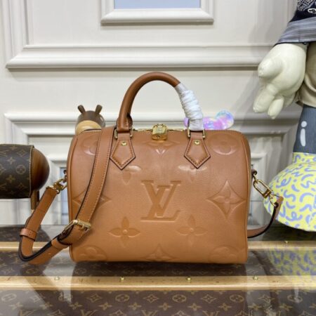 Top Quality LV Speedy Bandouliere 25 Brown