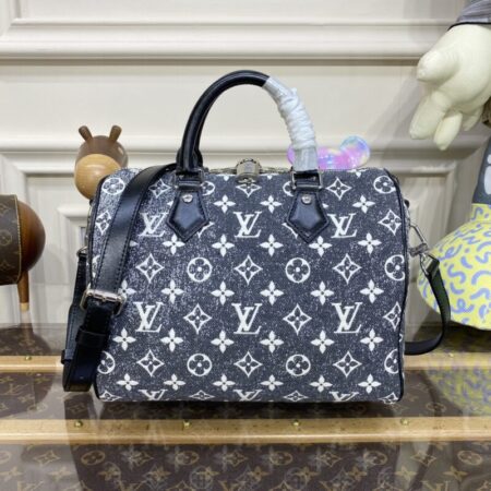 Top Quality LV Speedy Bandouliere 25 Denim Canvas