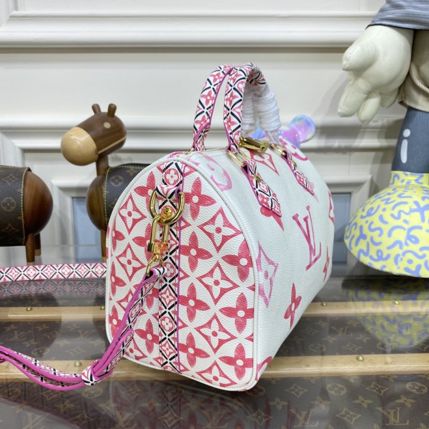 Top Quality LV Speedy Bandouliere 25 Pink