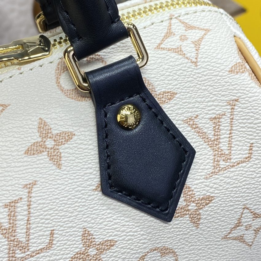 Top Quality LV Speedy Bandouliere Beige
