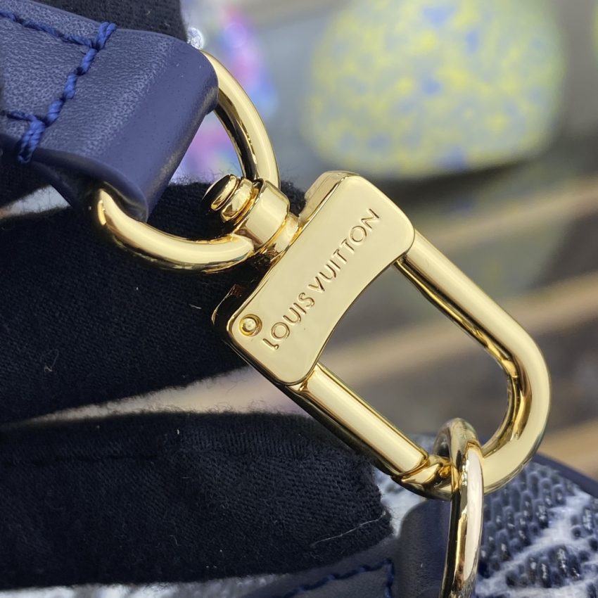 Top Quality LV Speedy Bandouliere Blue Denim