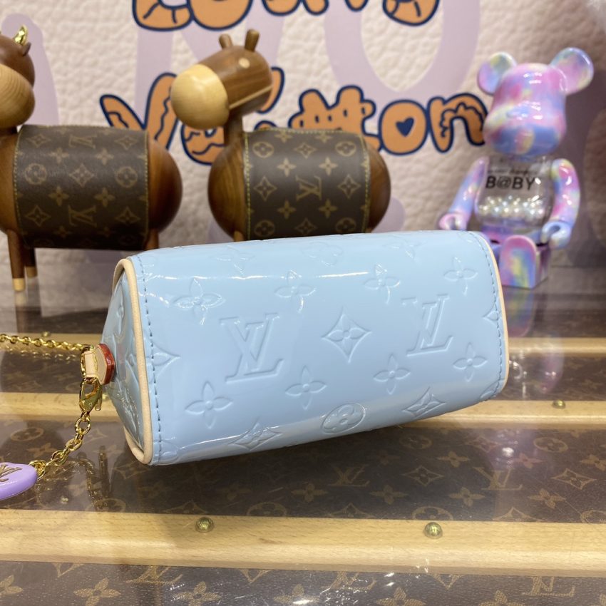 Top Quality LV Speedy Nano Blue Patent