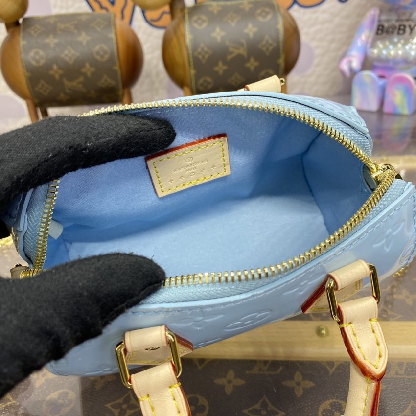 Top Quality LV Speedy Nano Blue Patent