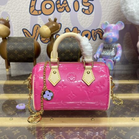 Top Quality LV Speedy Nano Pink Patent