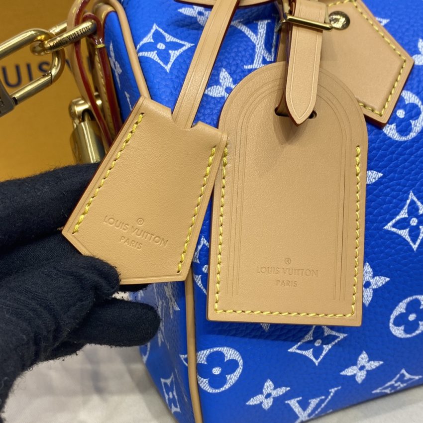 Top Quality LV Speedy P9 Bandouliere 25 Blue