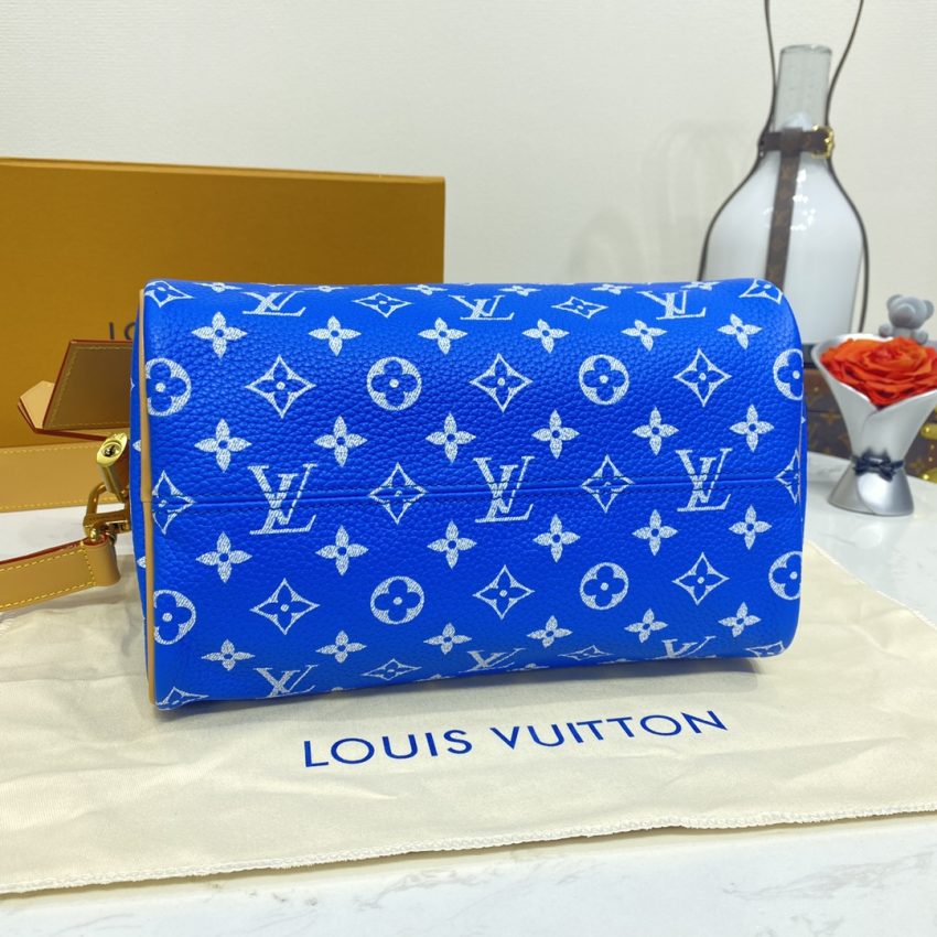 Top Quality LV Speedy P9 Bandouliere 25 Blue