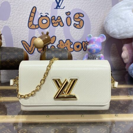 Top Quality LV Twist West Pochette White