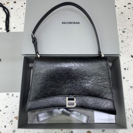 Top Quality Balenciaga Crush Large Black Silver