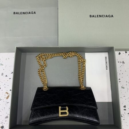 Top Quality Balenciaga Crush Small Black Gold