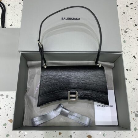 Top Quality Balenciaga Crush Small Black Silver