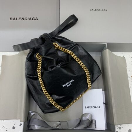 Top Quality Balenciaga Crush Small Tote Black
