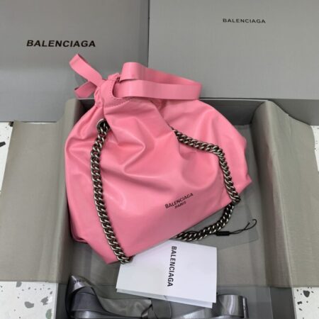 Top Quality Balenciaga Crush Small Tote Pink
