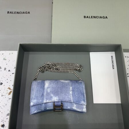 Top Quality Balenciaga Hourglass On Chain Denim