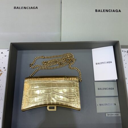 Top Quality Balenciaga Hourglass On Chain Gold