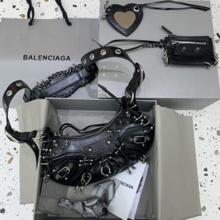 Top Quality Balenciaga Le Cagole Black Silver
