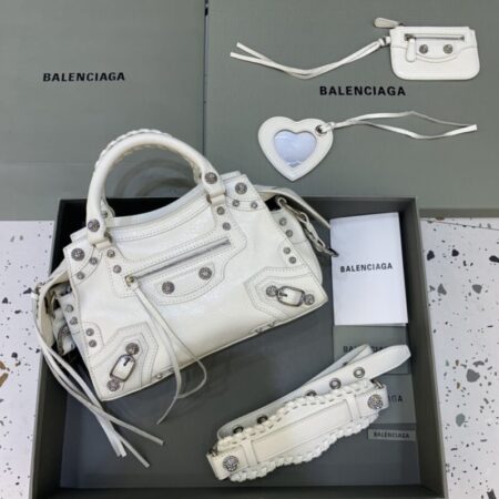 Top Quality Balenciaga Le City White Diamond