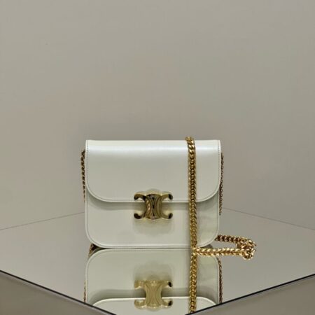 Top Quality Celine Teen Triomphe Bag White