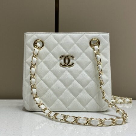 Top Quality Chanel 22S Hubo Bag White