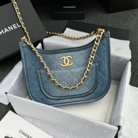Top Quality Chanel 23c Hobo Small Denim