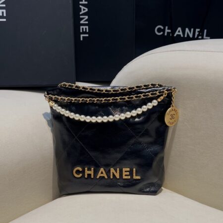 Top Quality Chanel 23s Mini Garbage Bag Black