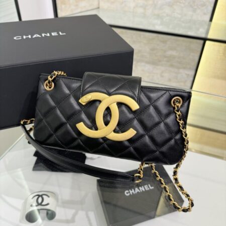 Top Quality Chanel 24c Baguette Bag Black