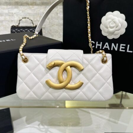 Top Quality Chanel 24c Baguette Bag White